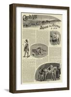 Circus Life Behind the Scenes-null-Framed Giclee Print