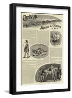 Circus Life Behind the Scenes-null-Framed Giclee Print