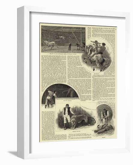 Circus Life Behind the Scenes-null-Framed Giclee Print