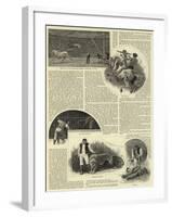 Circus Life Behind the Scenes-null-Framed Giclee Print