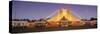 Circus Lit Up at Dusk, Circus Narodni Tent, Prague, Czech Republic-null-Stretched Canvas
