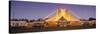 Circus Lit Up at Dusk, Circus Narodni Tent, Prague, Czech Republic-null-Stretched Canvas