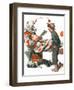 "Circus" or "Meeting the Clown", May 18,1918-Norman Rockwell-Framed Giclee Print