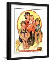 "Circus Parade,"August 25, 1928-Ellen Pyle-Framed Giclee Print