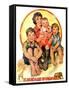 "Circus Parade,"August 25, 1928-Ellen Pyle-Framed Stretched Canvas