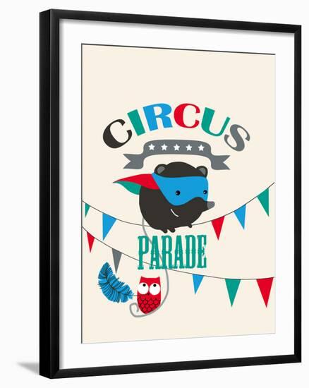 Circus Parade II-Laure Girardin-Vissian-Framed Giclee Print
