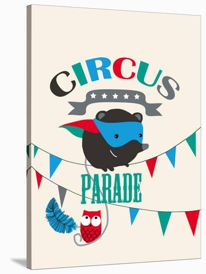 Circus Parade II-Laure Girardin-Vissian-Stretched Canvas