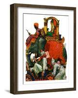 "Circus Parade,"June 16, 1928-Elbert Mcgran Jackson-Framed Giclee Print