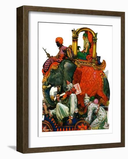 "Circus Parade,"June 16, 1928-Elbert Mcgran Jackson-Framed Giclee Print