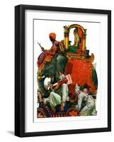 "Circus Parade,"June 16, 1928-Elbert Mcgran Jackson-Framed Giclee Print