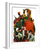 "Circus Parade,"June 16, 1928-Elbert Mcgran Jackson-Framed Giclee Print