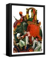 "Circus Parade,"June 16, 1928-Elbert Mcgran Jackson-Framed Stretched Canvas