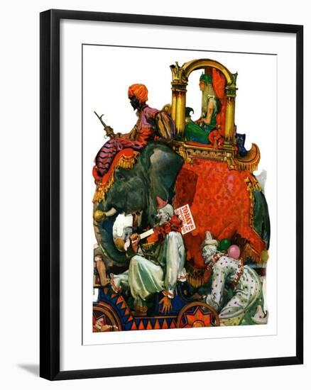 "Circus Parade,"June 16, 1928-Elbert Mcgran Jackson-Framed Giclee Print