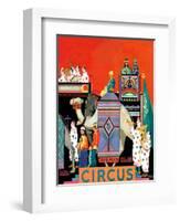 "Circus Parade,"May 1, 1931-Kraske-Framed Giclee Print