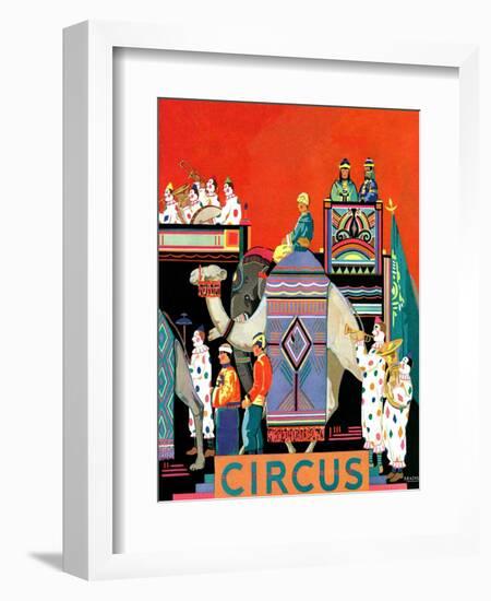 "Circus Parade,"May 1, 1931-Kraske-Framed Giclee Print