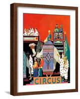 "Circus Parade,"May 1, 1931-Kraske-Framed Giclee Print