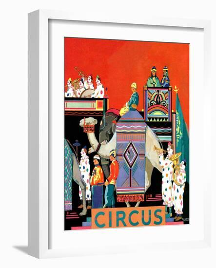 "Circus Parade,"May 1, 1931-Kraske-Framed Giclee Print
