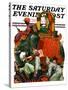 "Circus Parade," Saturday Evening Post Cover, June 16, 1928-Elbert Mcgran Jackson-Stretched Canvas
