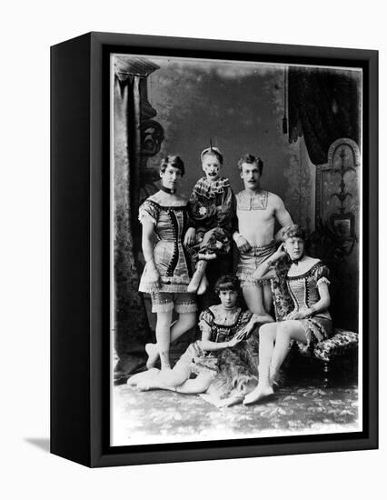 Circus Performers-null-Framed Stretched Canvas