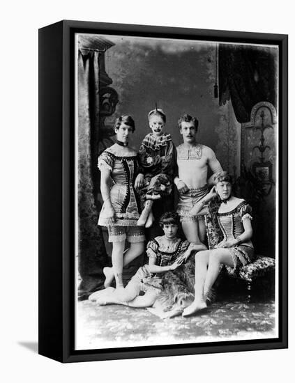 Circus Performers-null-Framed Stretched Canvas