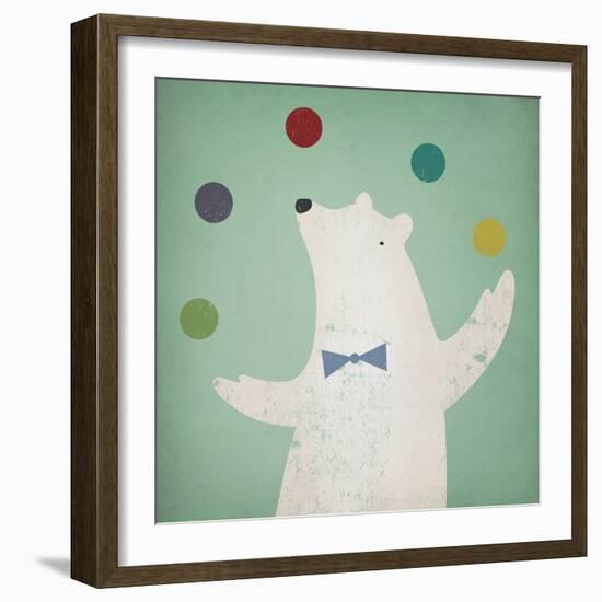 Circus Polar Bear-Ryan Fowler-Framed Art Print