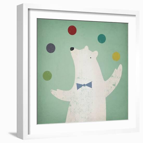 Circus Polar Bear-Ryan Fowler-Framed Art Print