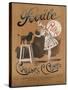 Circus Poodle Obeying Its Mistress-null-Stretched Canvas