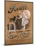 Circus Poodle Obeying Its Mistress-null-Mounted Art Print