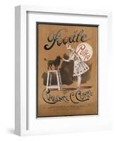 Circus Poodle Obeying Its Mistress-null-Framed Art Print