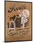 Circus Poodle Obeying Its Mistress-null-Mounted Art Print