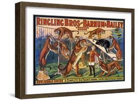 Circus Poster, 1920S-null-Framed Giclee Print