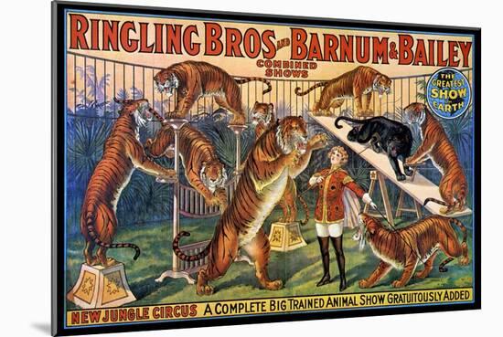 Circus Poster, 1920S-null-Mounted Giclee Print