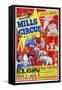 Circus Poster, B. Mills-null-Framed Stretched Canvas