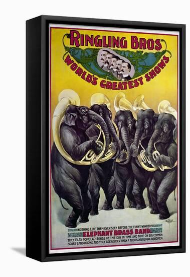 Circus Poster, C1899-null-Framed Stretched Canvas