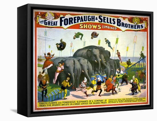 Circus Poster, C1899-null-Framed Stretched Canvas