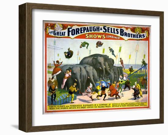 Circus Poster, C1899-null-Framed Giclee Print