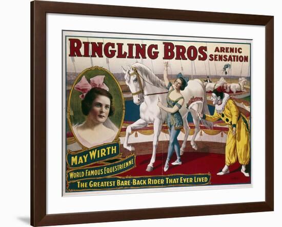 Circus Poster, C1918-null-Framed Giclee Print