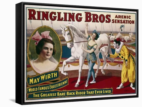 Circus Poster, C1918-null-Framed Stretched Canvas