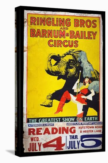Circus Poster, C1950-null-Stretched Canvas