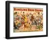 Circus Poster: Ringling Bros Shows - the World's Greatest Circus-null-Framed Giclee Print