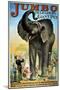 Circus Poster-null-Mounted Giclee Print