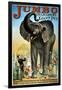 Circus Poster-null-Framed Giclee Print