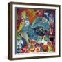 Circus Pug-Oxana Zaika-Framed Giclee Print