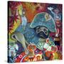 Circus Pug-Oxana Zaika-Stretched Canvas