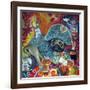 Circus Pug-Oxana Zaika-Framed Giclee Print