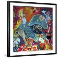 Circus Pug-Oxana Zaika-Framed Giclee Print