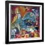 Circus Pug-Oxana Zaika-Framed Giclee Print