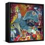 Circus Pug-Oxana Zaika-Framed Stretched Canvas