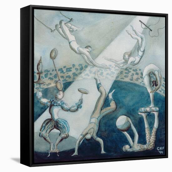 Circus Scene I, 1994-Carolyn Hubbard-Ford-Framed Stretched Canvas