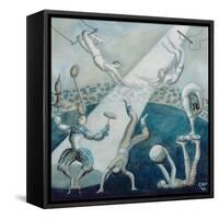 Circus Scene I, 1994-Carolyn Hubbard-Ford-Framed Stretched Canvas